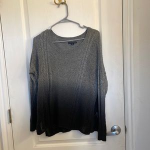 Ombré open stitch sweater
